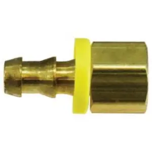 Straight Adapter, 1 in Push-On Hose Barbed x 3/4 in FIP, Brass
