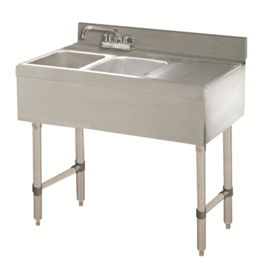 Advance Tabco CRB-42L Underbar Basics Sink Unit 2-Compartment 