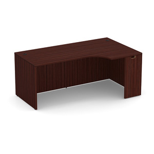 PL178R 71" RIGHT PORKCHOP 30"D- Mahogany