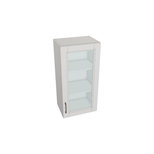 Vail Pure White Box  Glass Door Wall Cabinet Kit - 18”x 36” X 13”
