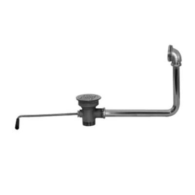 Advance Tabco K-15 Drain Lever Operated with Built In Overflow