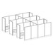 WEBBTYP11 - 67"H, 6-pod,  5' x 6' Webb Typical - no power
