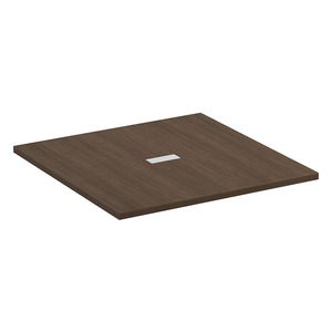 PL639T - 47" x 47" ARENA SQUARE TABLE TOP - Modern Walnut