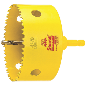 STARRETT ADCH0418 4-1/8'' (105mm) NVP Deep Cut Bi-Metal Hole Saw with Arbor