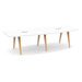 SIGBS4237N-WOOD - 10 ft. Boat Shape Signature Conference Table With Wood VA Legs
