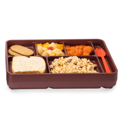 Raised Compartment Insulated Meal Tray
