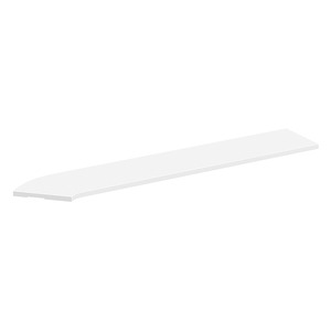 PBTC66R 66" CORNER TRANSACTION TOP RIGHT - White