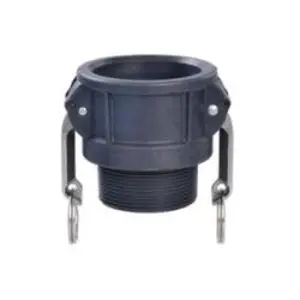 Cam and Groove Coupler, 3/4 in Type B x 3/4 in MNPT, Polypropylene