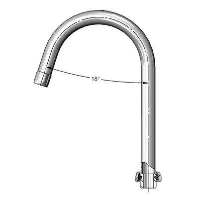 T&S Brass 5SP-05C Equip Nozzle Swivel Gooseneck