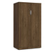 PL151 TWO DOOR 65"H STORAGE CABINET- Modern Walnut