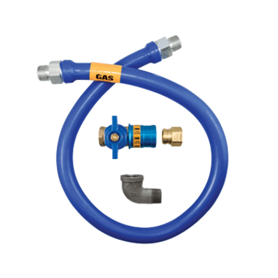 Dormont Manufacturing 16100BPCF24 Dormont Blue Hose Moveable Gas Connector Hose Assembly 1" Dia.