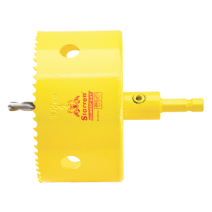 STARRETT ADCH0400 4'' (102mm) NVP Deep Cut Bi-Metal Hole Saw with Arbor