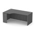 PL178L 71" LEFT PORKCHOP 30"d - NEWPORT GRAY