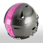 Breast Cancer Awareness Pink Football Helmet Stripes - Style 1