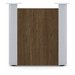 PL389ELPCENTP1 ACCENT CENTER BASE PANEL-  Modern Walnut with Silver