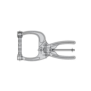 Carr Lane CL-450-PL Forged Toggle Pliers (700lbs) 3" Jaw, Hex-Head Spindle