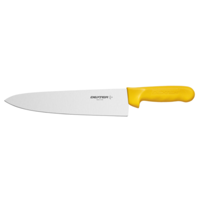 Dexter 12433Y SANI-SAFE® 10" Cook's Knife - Yellow Handle