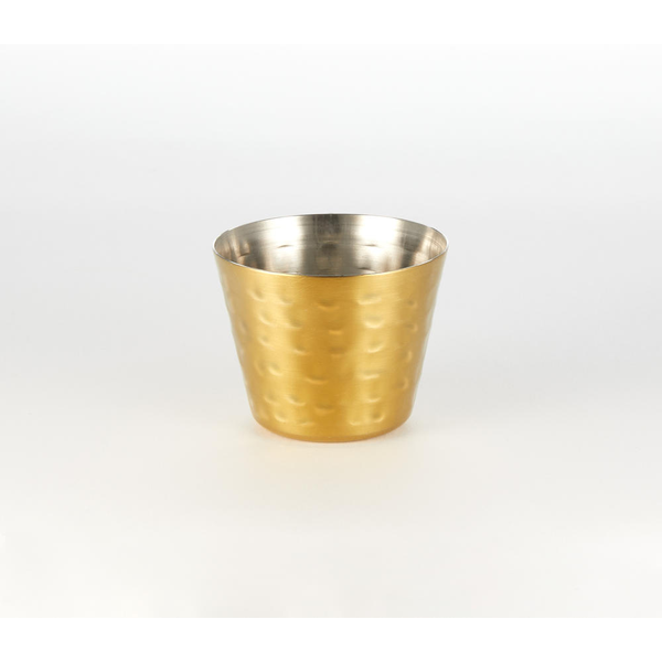 Round Hammered Stainless Steel Sauce Cups