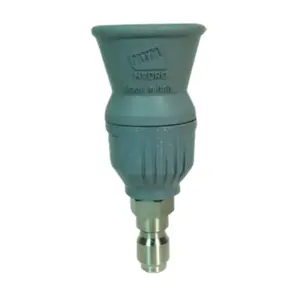 MTM Hydro Gray NPS45 Nozzle with Guard, Size 2.0, 25° Spray Pattern, 1/4" SS Plug