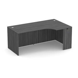 PL178R 71" RIGHT PORKCHOP 30"D- Coastal Gray