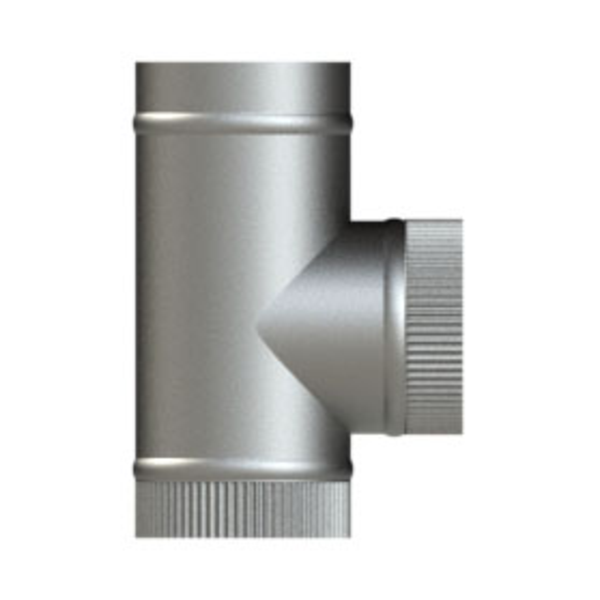 152mm Tee x 90 inc Cap Crimp Branch - SW316