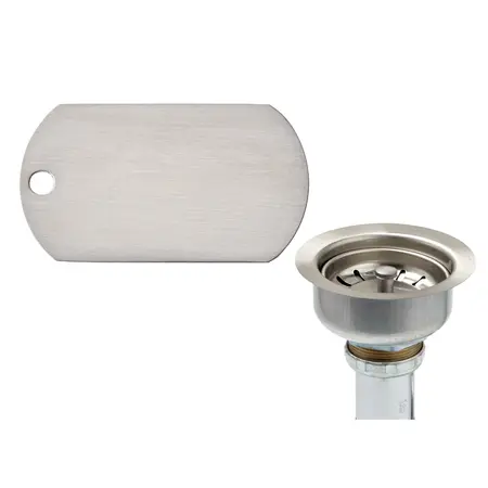 151A-BSPVD: Brushed Stainless Steel Basket Strainer (PVD)
