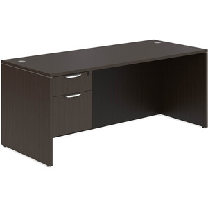 CLASD1023- Classic Desk 71" X 36" with Box/File Pedestal- Espresso