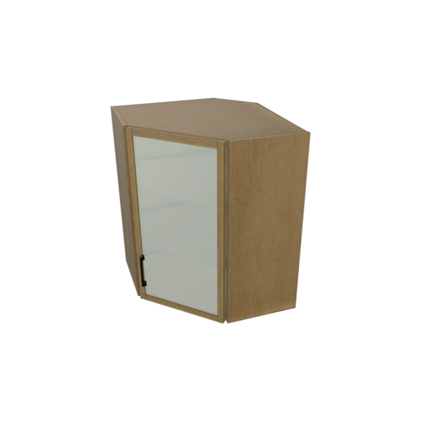 Belmont Glass Door Angle Wall Cabinet Kit - 24”x 30” X 13”