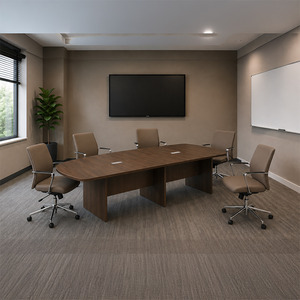 CLAAR7638N - 12ft. Arena Conference Table with Panel Base