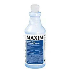 MAXIM DISINFECTING ACID BOWL CLEANER, NO SCENT, 1 QUART, 12/CS  32000