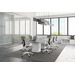 20621 MARIC MIDBACK CHAIR-WHITE/BROWN M115