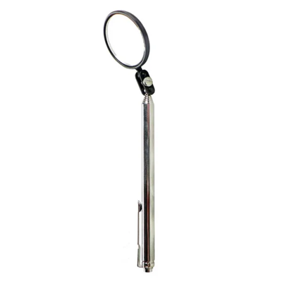 Inspection Mirror - Round - 1-1/2" - Telescopic - 24" Extended Length