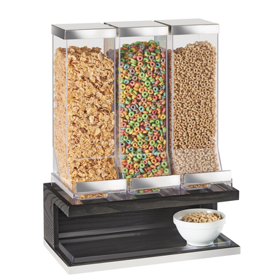 Cal-Mil 3823-87 17-1/2"W x 9-1/2"D x 24"H Cinderwood Cereal Dispenser
