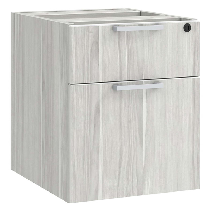 PL108 BOX/FILE HANGING PEDESTAL - Silver Birch