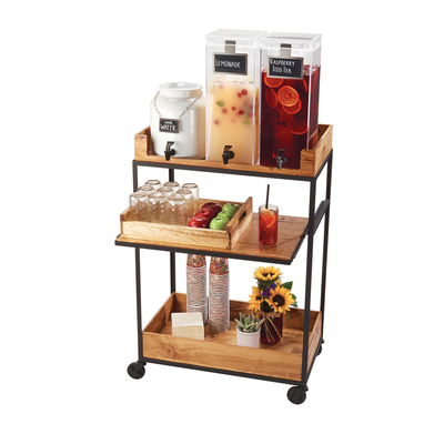 Cal-Mil 3461-99 27"W x 16"D x 41"H Madera Beverage Cart