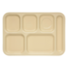 Carlisle Heavyweight 6-Compartment Melamine Trays