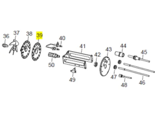 Veloci Heater Replacement Air Adjustment Disc - Flame 115