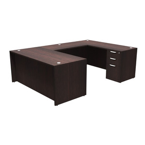 CLAUD2001 U-Shape 66" X 96" Desk- Espresso