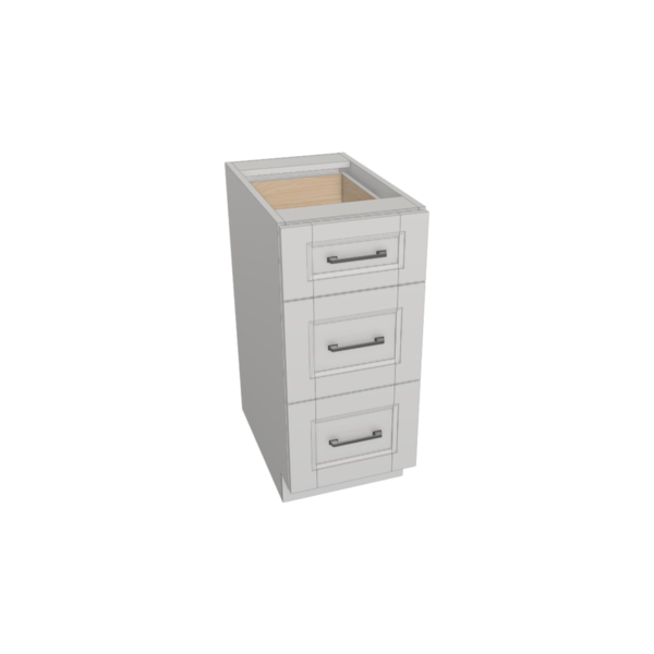 Vail Pure White Box  Drawer Base Kit - 15” X 34 1/2”H X 24”D