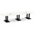 12' Classic Boat Shape Conference Table with Palmer Base - White Top, Black Base