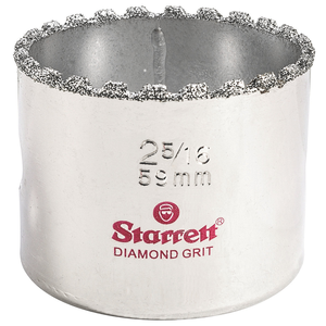 STARRETT KD0256-N 2-5/16'' (59mm) Diamond Grit Hole Saw