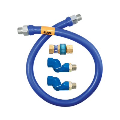 Dormont Manufacturing 16125BPQ2S24 Dormont Blue Hose Gas Connector Hose Assembly 1-1/4" Dia.