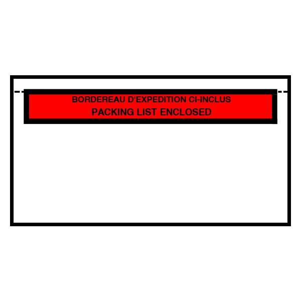 Packing List Envelope - 5.5" x 10" - Printed