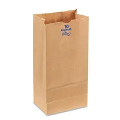 71010 DURO 10# HEAVY BULWARK 57# BASIS KRAFT BAG, 6.3 X 4.2 X 13.4" 400/CS