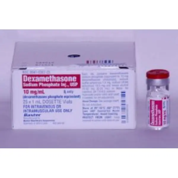 Dexamethasone, Injection, 10mg/mL, 1 mL (25/pk) Amps NDC 00641036725