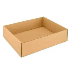 TRAY 10 7/8 X 6 1/4 X 3 DIECUT KRAFT ECT-32 B-FLUTE PLAIN 2000/BUNDLE