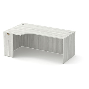 PL178L 71" LEFT PORKCHOP 30"d - SILVER BIRCH