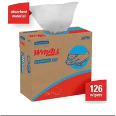06535 WHITE WYPALL, POP-UP BOX, BRANDED FOR CAT, 10 BX/CS