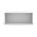 PL101 71"W x 36"D  DESK SHELL- White