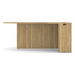 PL133R 71" BULLET DESK W/CORNER EXTENSION- RIGHT- Aspen